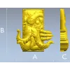 Kraken Embrace - octopus relief STL 3D model for CNC