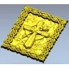Celtic Cross with Rose - Relief Panel STL for CNC