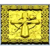 Celtic Cross with Rose - Relief Panel STL for CNC