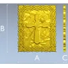 Celtic Cross with Rose - Relief Panel STL for CNC