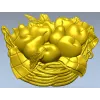 Fruit Basket Relief STL for CNC