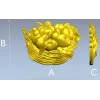 Fruit Basket Relief STL for CNC