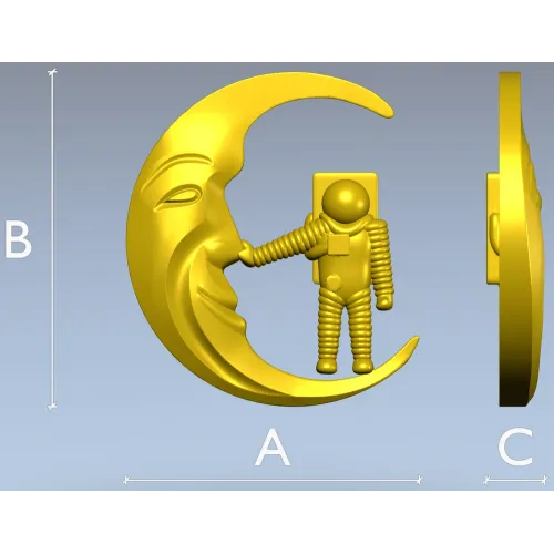 Лунный поцелуй - 3D модель (STL) для ЧПУ