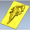 Cowboy and Horse High-Relief STL for CNC Routing