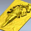 Cowboy and Horse High-Relief STL for CNC Routing