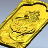 Морское панно с компасом и кораблём - STL для ЧПУ