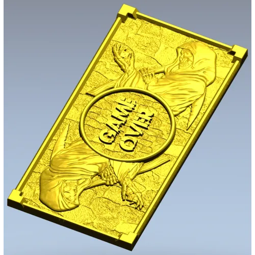 Game Over Reaper Relief - STL 3D model for CNC milling