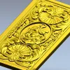 Декоративная панель "Морской картуш" - 3D модель STL для ЧПУ