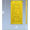 3D модель панно "Русалка в медальоне" - STL для ЧПУ, барочный рельеф