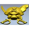 Pirate Skull with Parrot - STL 3D Model for CNC