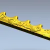 Mermaid Frieze STL - High-Relief Decorative Panel for CNC