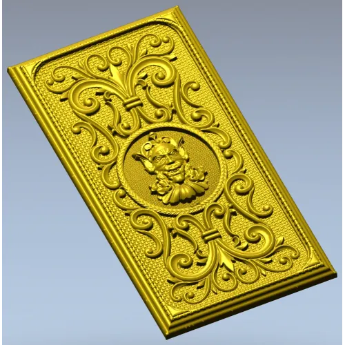 Demonic Medallion Relief Panel - STL 3D model for CNC
