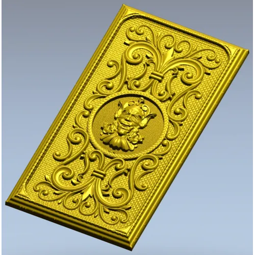 Demonic Medallion Relief Panel - STL 3D model for CNC