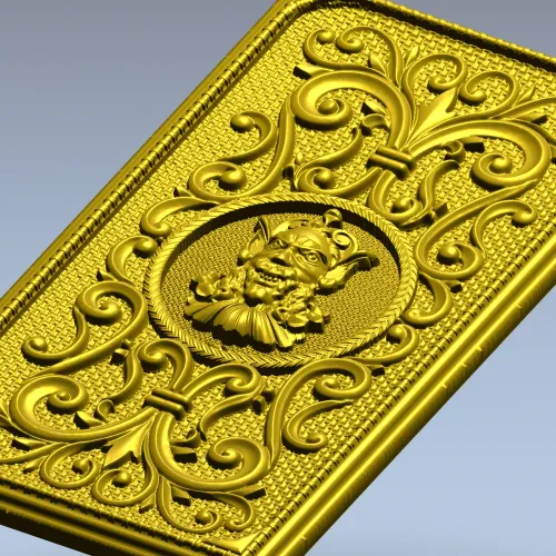 Demonic Medallion Relief Panel - STL 3D model for CNC