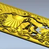 Sunrise Pumpjack decorative panel - STL for CNC
