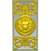 Lion Medallion Decorative Panel - STL 3D Model for CNC