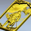 3D панно "Воин и Орёл" - STL для ЧПУ
