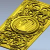 Резное панно "Козерог" - 3D модель STL для ЧПУ