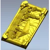 Деревенская усадьба с подсолнухами - 3D панно STL для ЧПУ