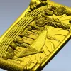 Деревенская усадьба с подсолнухами - 3D панно STL для ЧПУ