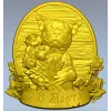 Французский бульдог с букетом - 3D модель STL для ЧПУ