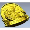 Французский бульдог с букетом - 3D модель STL для ЧПУ