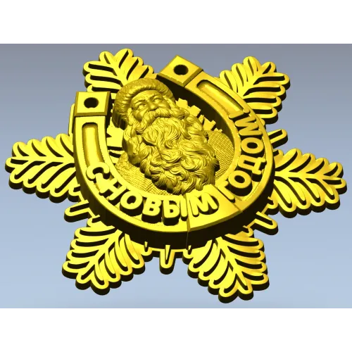 3D модель панно "Счастливый Подкова" - STL для ЧПУ