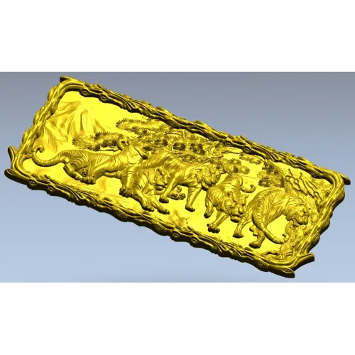 Панно "Стражи горы" - 3D модель STL для ЧПУ