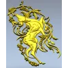 Олень в орнаменте - 3D модель STL для ЧПУ