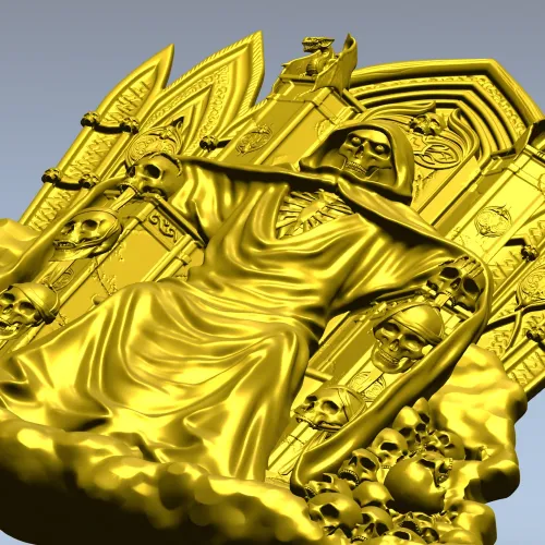 Трон Владыки Смерти - 3D модель STL для ЧПУ