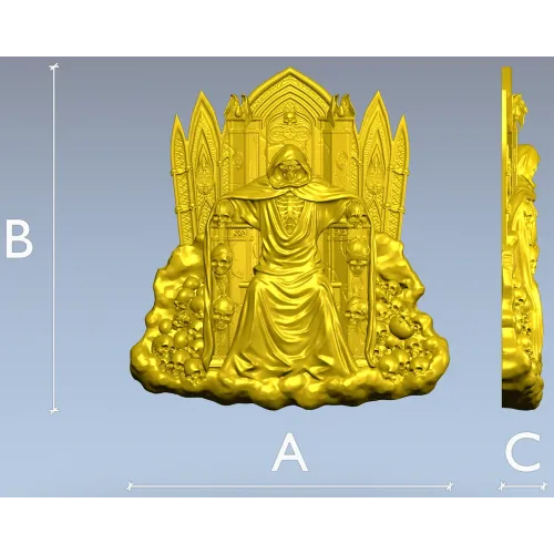 Трон Владыки Смерти - 3D модель STL для ЧПУ