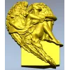 Ангел в раздумьях - 3D модель STL для ЧПУ