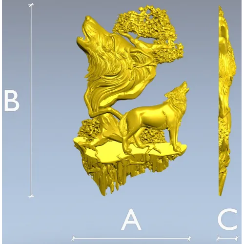 Волчья Симфония - 3D модель STL для ЧПУ