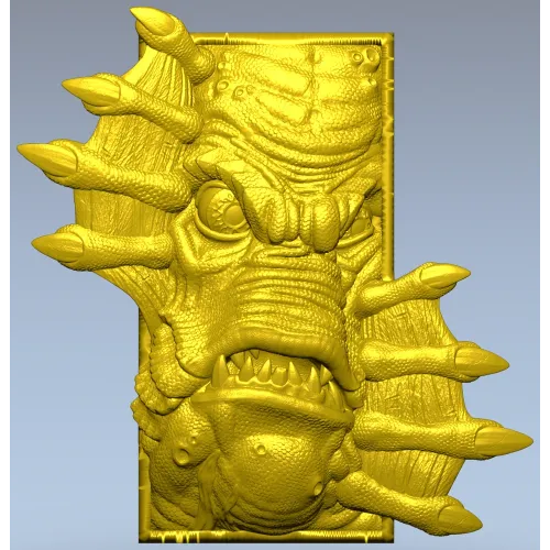 3D модель "Монстр в окне" - STL для ЧПУ
