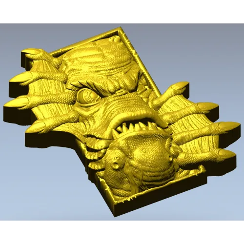 3D модель "Монстр в окне" - STL для ЧПУ