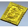 3D модель стл - барельеф "Рунический воитель" для ЧПУ