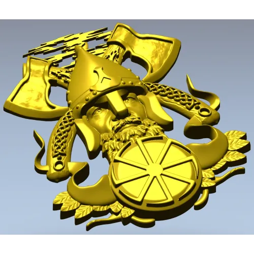 Славянский воин-щитодержатель - 3D модель STL для ЧПУ