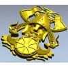 Славянский воин-щитодержатель - 3D модель STL для ЧПУ