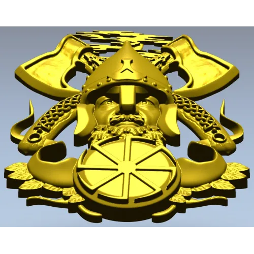 Славянский воин-щитодержатель - 3D модель STL для ЧПУ