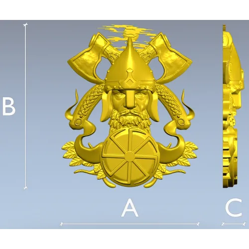 Славянский воин-щитодержатель - 3D модель STL для ЧПУ