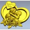 Панно "Сердечное признание" - 3D модель STL для ЧПУ