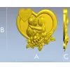 Панно "Сердечное признание" - 3D модель STL для ЧПУ