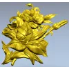 Цветочное панно в рельефе - 3D модель STL для ЧПУ