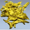 Цветочное панно в рельефе - 3D модель STL для ЧПУ