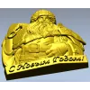 Дед Мороз в рельефе - STL модель для ЧПУ