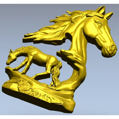 Грациозный конь - 3D модель STL для ЧПУ