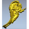 Angel holding baby - high-relief STL for CNC