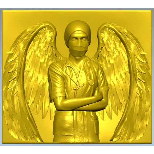 Guardian Medic Angel - STL 3D Relief for CNC