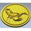 Scorpio medallion 3D model (STL) for CNC routing