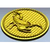 Scorpio medallion 3D model (STL) for CNC routing